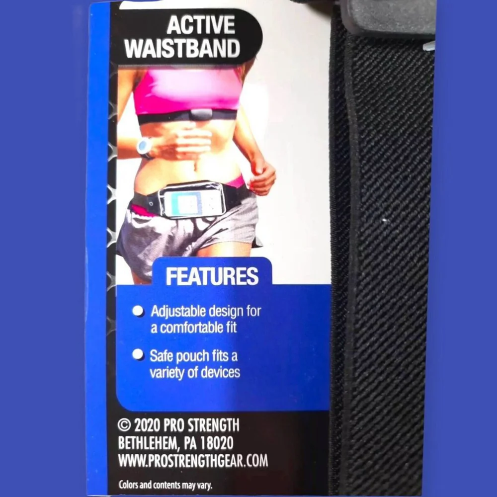 Pro Strength Active Waistband Phone Device Holder Pouch Adjustable Universal